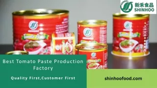 Best Tomato Paste Production Factory