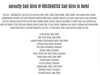 aerocity call girls @ 9953040155 call girls