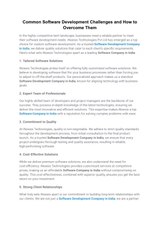 Common Software Development Challenges and How to Overcome Them