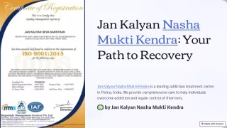 Award Winning Best Nasha Mukti Kendra in Patna, Bihar