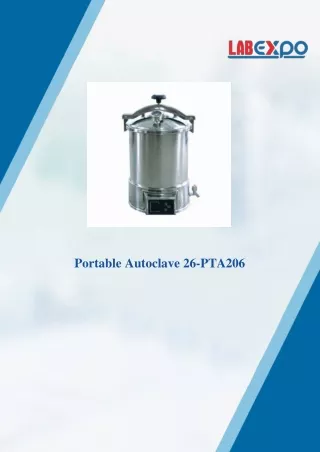 Portable autoclave 0.165 MPa