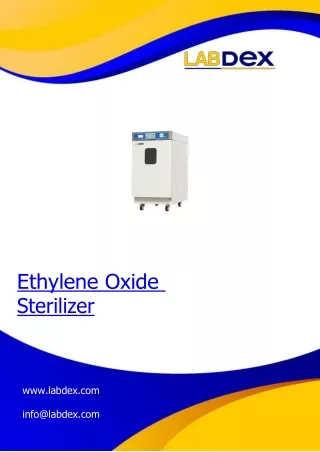 ethylene oxide sterilizer www labdex com