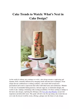 cake trends to watch what s next in cake design