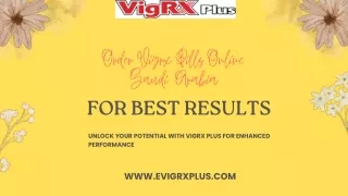 Order Vigrx Pills Online Saudi Arabia for Best Results