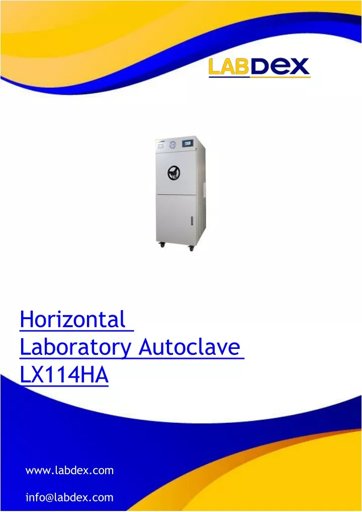 horizontal laboratory autoclave lx114ha