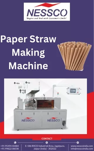 Buy High Quality Paper Straw Making Machine for Sale