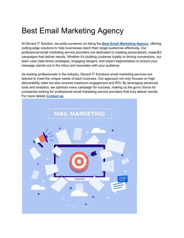 best email marketing agency