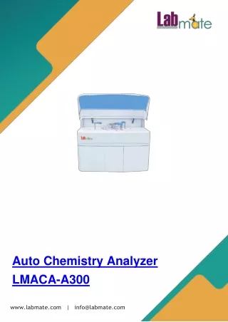 auto chemistry analyzer lmaca a300