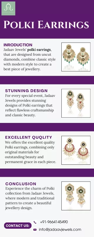 polki earrings