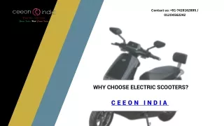 Why Choose Electric Scooters