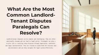 What Are the Most Common Landlord-Tenant Disputes Paralegals Can Resolve (1)