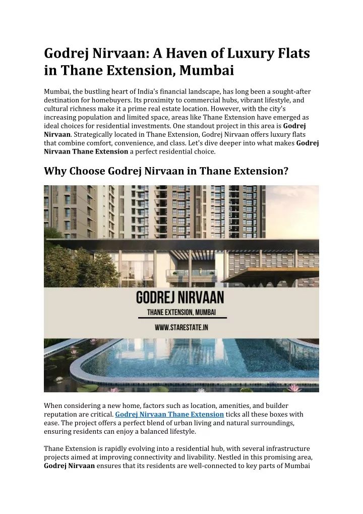 godrej nirvaan a haven of luxury flats in thane