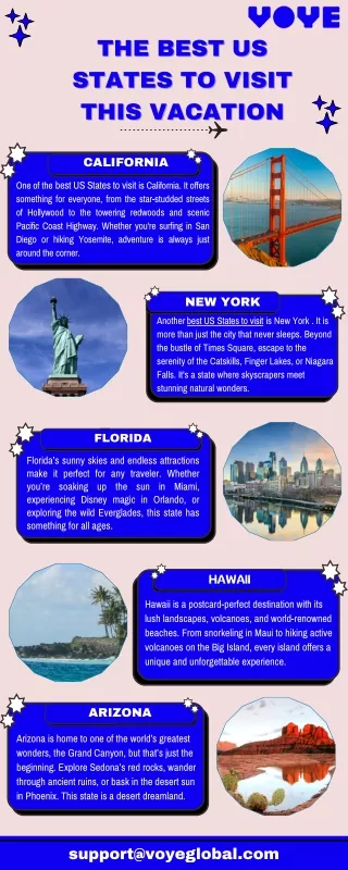 Unmissable Best U.S. States To Visit:  Add To Your Travel Plans