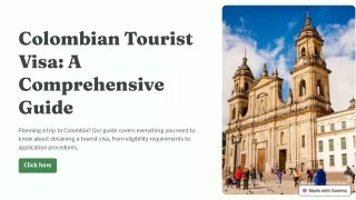 colo bia touri t vi a a co pre e ive guide