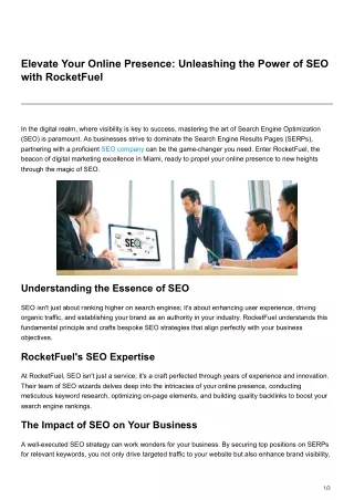 elevate your online presence unleashing the power