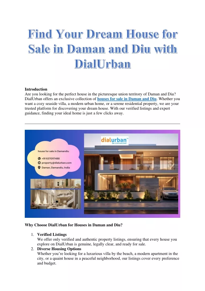 find your dream house for sale in daman