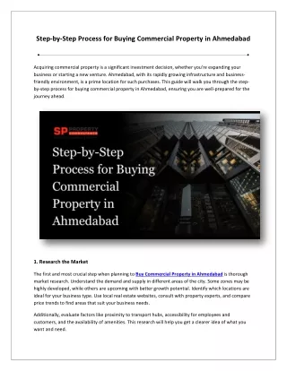 step by step process for buying commercial