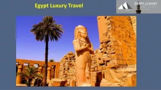 Egypt Luxury Travel