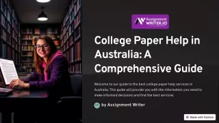 Best College Paper Help Services in Australia