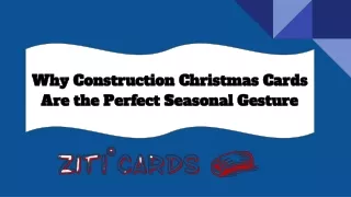 Why Construction Christmas Cards Are the Perfect Seasonal Gesture