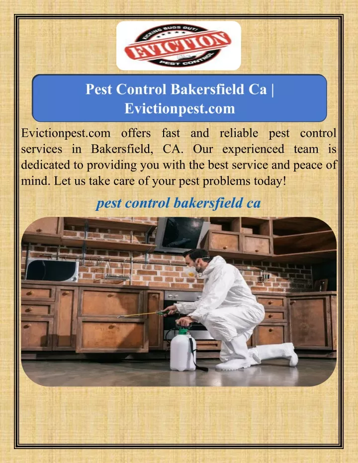 evictionpest com offers fast and reliable pest