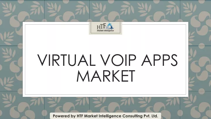 virtual voip apps market