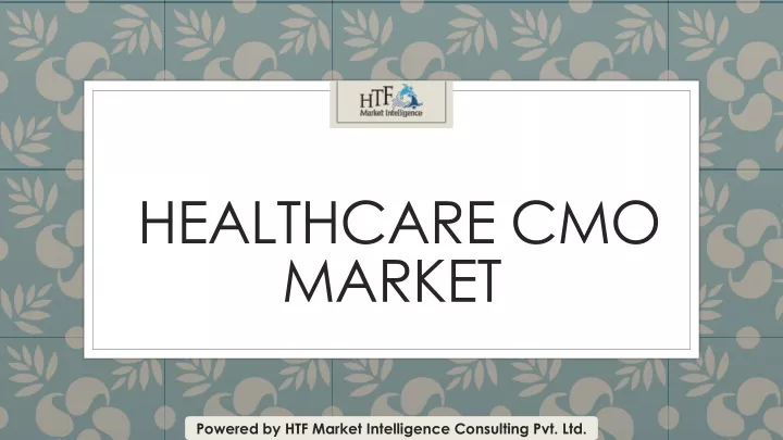 healthcare cmo market