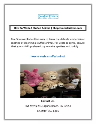 how to wash a stuffed animal shopcomfortcritters
