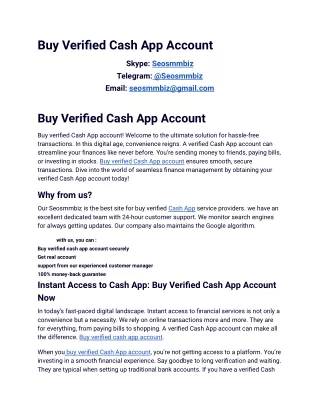 Buy Verified Cash App Account