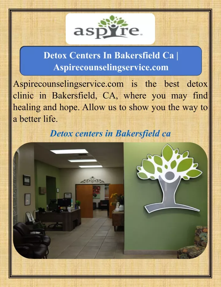 aspirecounselingservice com is the best detox