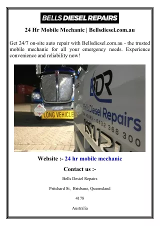 24 hr mobile mechanic bellsdiesel com au