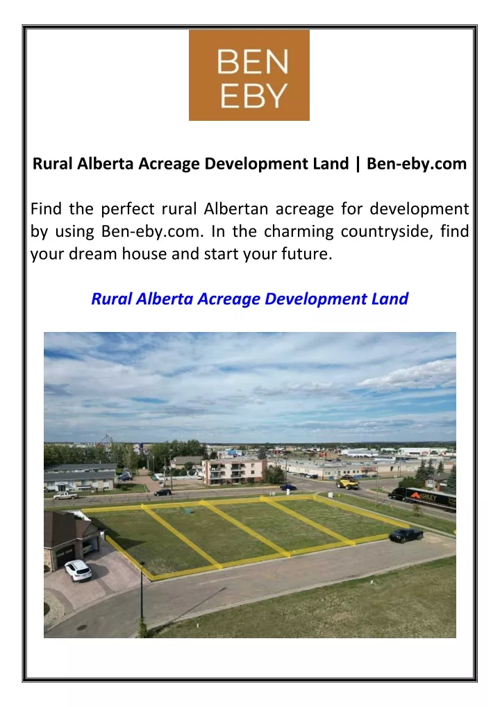 rural alberta acreage development land ben eby com