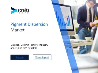 Pigment Dispersion Market Analytics: Top Business Share by 2030