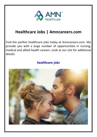 Healthcare Jobs Amncareers.com