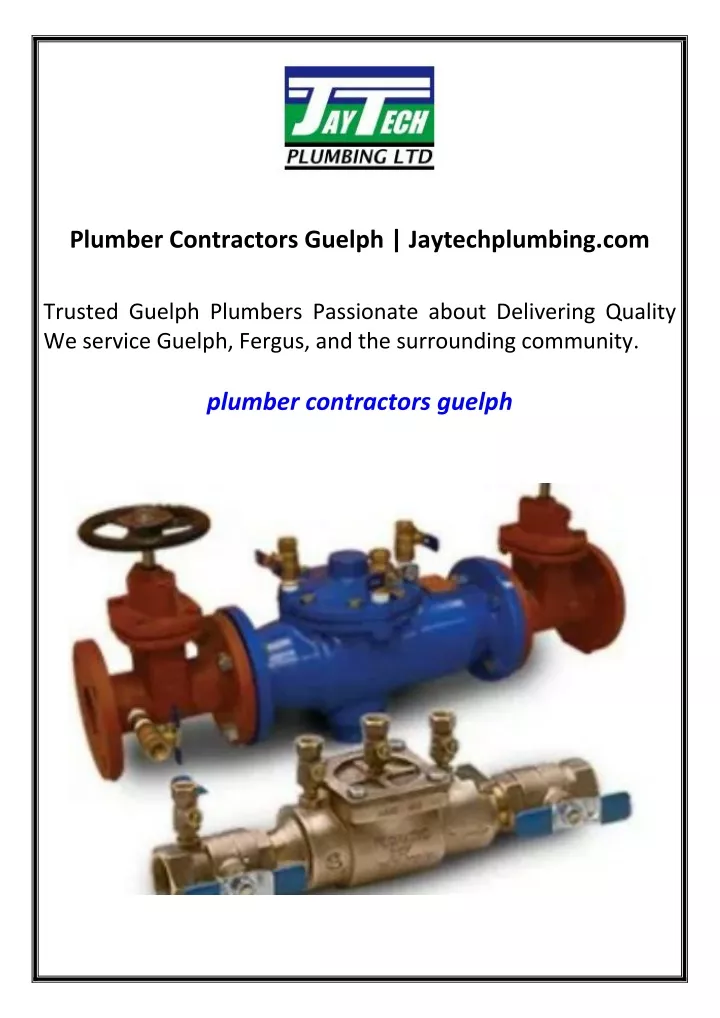 plumber contractors guelph jaytechplumbing com