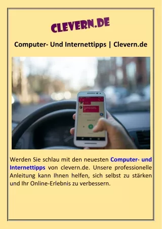 computer und internettipps clevern de