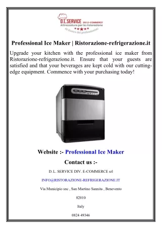 professional ice maker ristorazione