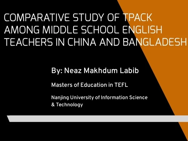 comparative study of tpack among middle school