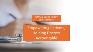 GMC & Sasha Rodoy Joint Venture