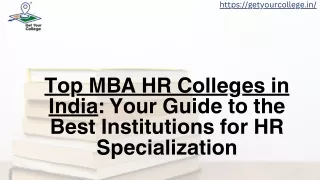 Top MBA HR Colleges in India Your Guide to the Best Institutions for HR Specialization