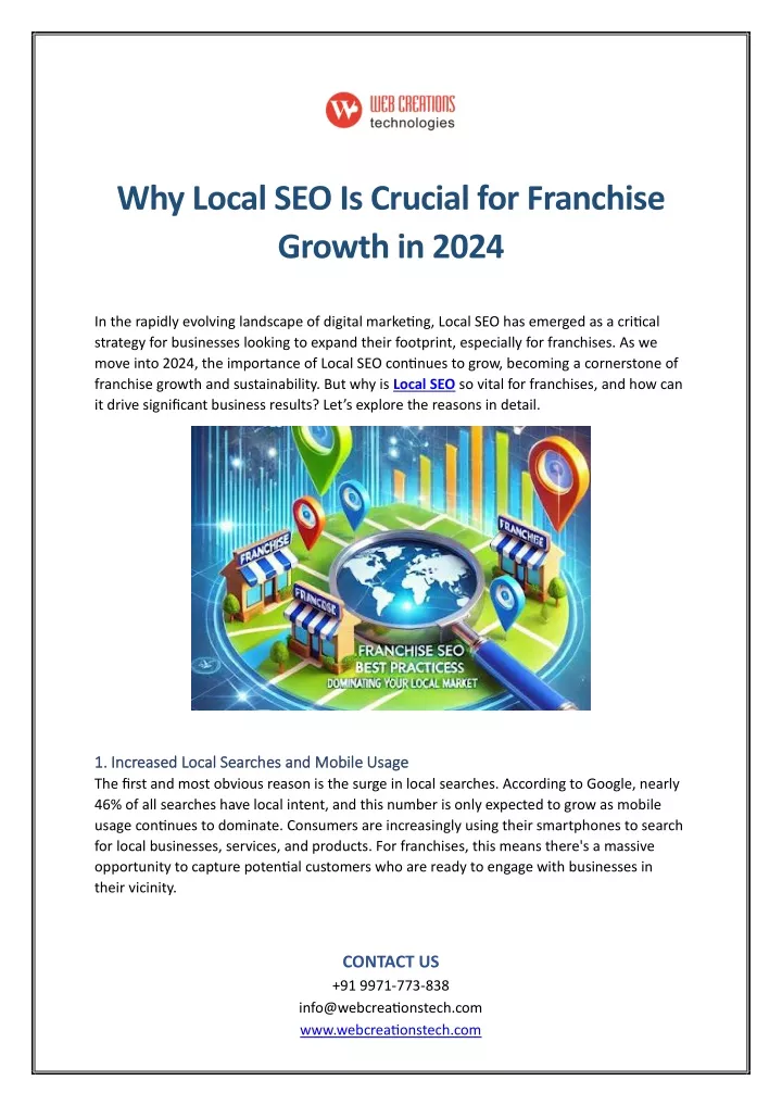 why local seo is crucial for franchise growth