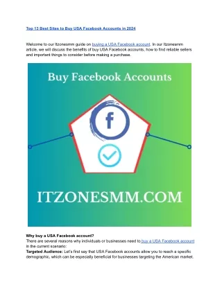 Best Site to Buy Aged Facebook Accounts (PVA)