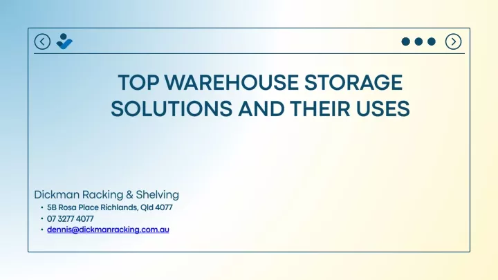 top warehouse storage solutions and their uses