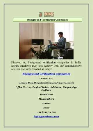 background verification companies