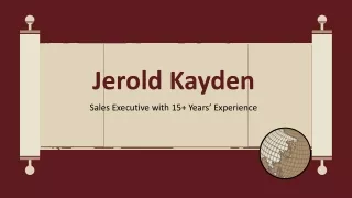 Jerold Kayden - A People Leader and Influencer - Boston, MA