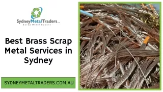 Best Brass Scrap Metal Services in Sydney