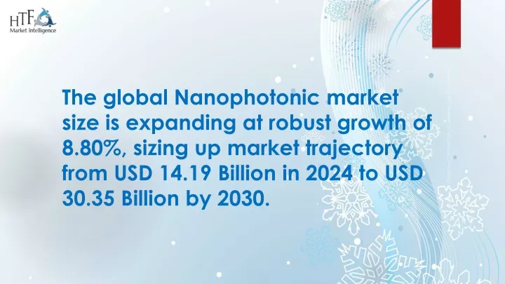 the global nanophotonic market size is expanding