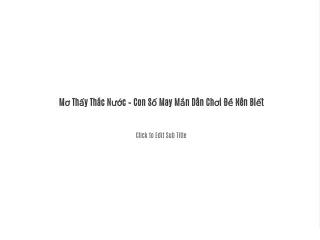 Mơ Thấy Thác Nước – Con Số May Mắn Dân Chơi Đề Nên Biết