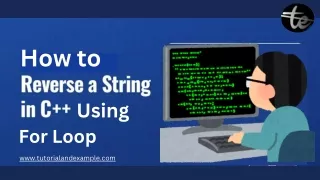 How to Reverse a String in C   For Loop