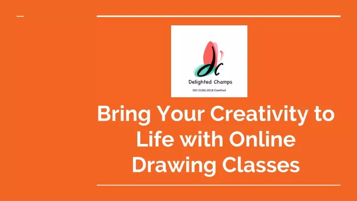 bring your creativity to life with online drawing classes